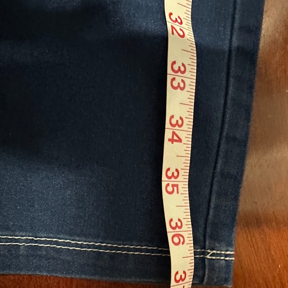 Sabrina Lauren Women's Denim Ankle Leggings Metal Buttons Pockets EUC Size S - Picture 11 of 12